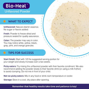 5-In-1 Bio-Heal® Probiotic for Kid, Men & Women (Powder) - Best Supplement for Brain Function, Gut Health & Constipation - Shelf Stable & Fortified with Vitamins, Minerals & Prebiotics