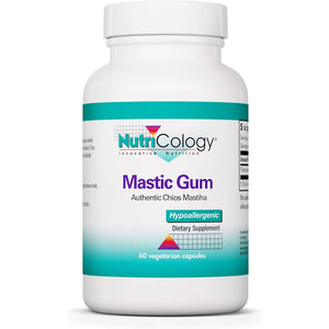 Allergy Research Group Nutricology Mastic Gum - Supports Digestive Comfort - Delivers 1000 Mg Chios Mastic Gum Resin per Serving - Vegetarian & Hypoallergenic - 30 Servings - 60 Capsules