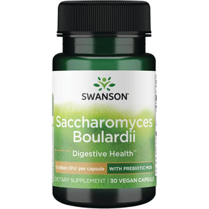 Swanson Saccharomyces Boulardii 5 Billion Cfu 30 Veg Capsules