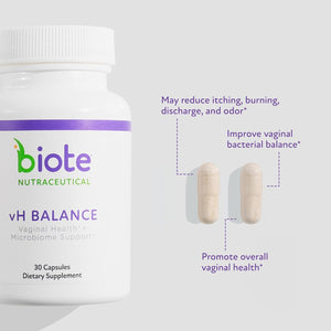 Biote Nutraceuticals - Vh Balance - Vaginal Health + Microbiome Support (30 Capsules)