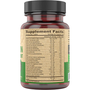 DEVA Vegan Multivitamin for Women & Men with Iron, Vitamin C, E, B Complex Vitamins, Zinc, 90 Tiny Tablets
