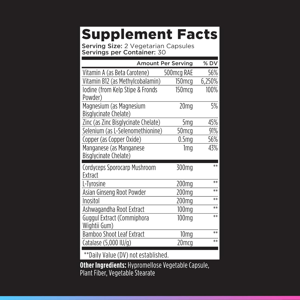 Livingood Daily Thyroid Support Supplement, 16-In-1 Wellness Blend with Adaptogenic Herbs, Iodine, Magnesium and Selenium, Thyroid Support for Women & Men, Vegetarian Capsules, Gluten Free, 60 Count