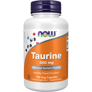 Now Foods Taurine 500Mg Capsules, 100 CT
