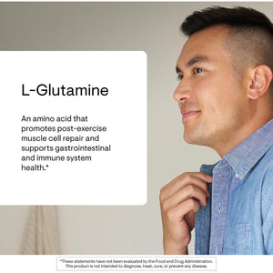 THORNE - L-Glutamine - Amino Acid Supplement for Immune System & GI Health - Promotes Post-Exercise Muscle Cell Repair* - Third-Party Certified - Gluten, Dairy & Soy-Free - 90 Capsules