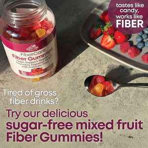 Country Farms Fiber Care Prebiotic Gummies, 6G of Fiber per Serving, GLP-1 Booster, FOS from Beets, Digestive Health and Bloat, Supports Regularity, Mixed Fruit Flavor, 120 Gummies, 40 Servings