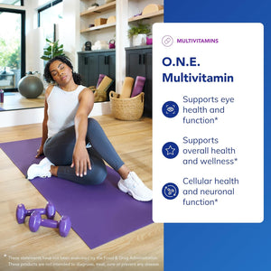 Pure Encapsulations O.N.E. Multivitamin - Once Daily Multivitamin with Antioxidant Complex Metafolin, Coq10, and Lutein to Support Vision, Cognitive Function, and Cellular Health* - 120 Capsules