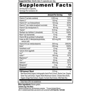 Ancient Nutrition Multivitamin for Immune Support, Immune, 21 Vitamins and Minerals with Vitamin D & C, Turmeric, Supports Immunity, Stress Relief and Heart Health, Keto Friendly, 90 Capsules