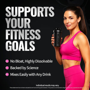 Bold Buns Creatine for Women – Supplement with Collagen & BCAA – Supports Muscle Development, Post-Workout Recovery, Skin Elasticity, Healthy Hair & Nail (30 Servings, Unflavored)
