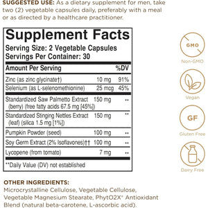 Solgar Prostate Support Vegetable Capsules, 60 Count