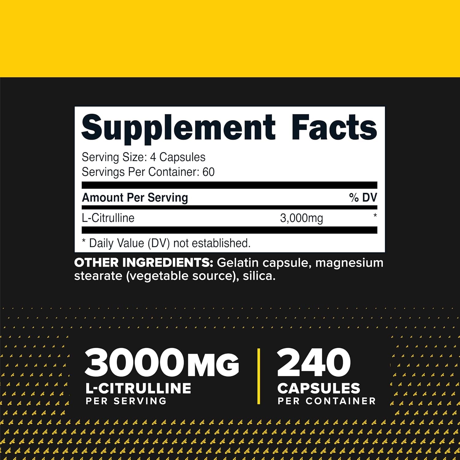 Primaforce L-Citrulline 3000Mg, 240 Capsules, 60 Servings