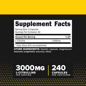 Primaforce L-Citrulline 3000Mg, 240 Capsules, 60 Servings