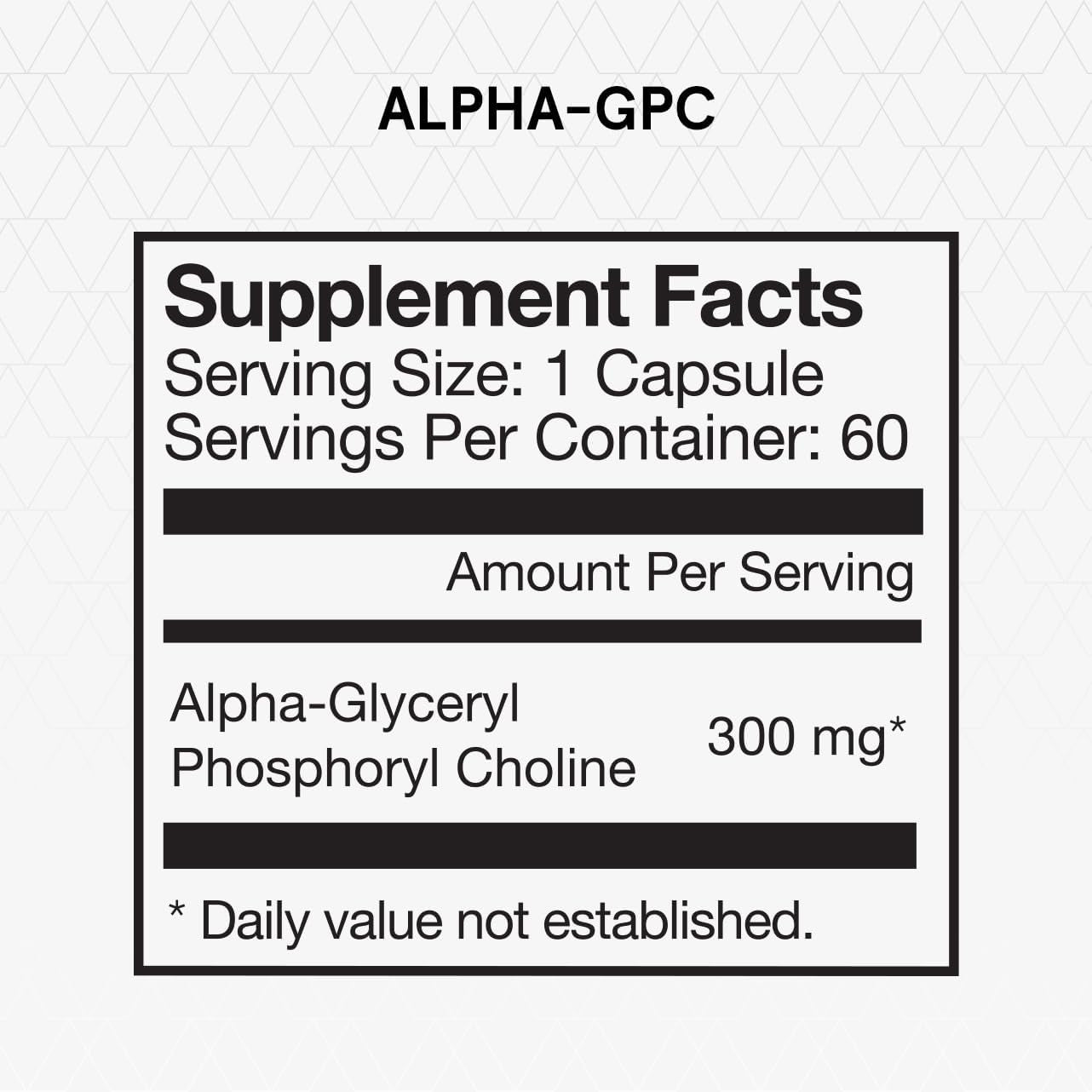 Momentous Alpha GPC Supplement - Cognitive Health & Function Support - NSF Certified for Sport - GMO- & Gluten-Free - 60 Servings