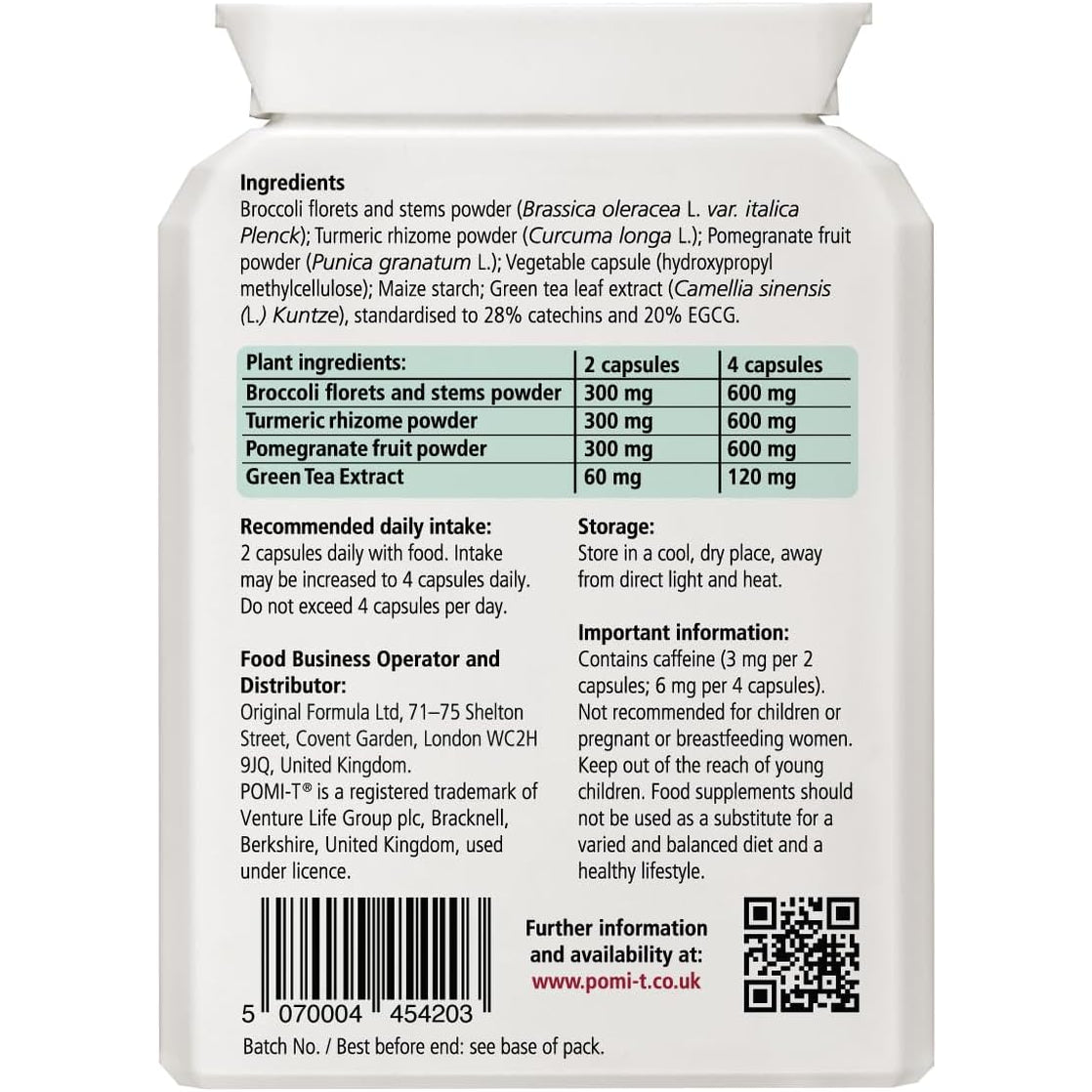 Pomi-T 60 Capsules 1.34 Oz Pack - 2