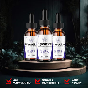 Glycotide Advanced Formula – Glyco Tide Liquid Drops Natural Ingredients, Reviews - 1 Month Supply