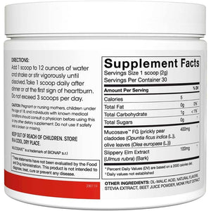 Reflux - Digestive Supplement - Each Tub = 30 Scoops = 30 Servings - Mucosal Support for Acid Issues - with Mucosave FG and Slippery Elm Bark (1 Tub)