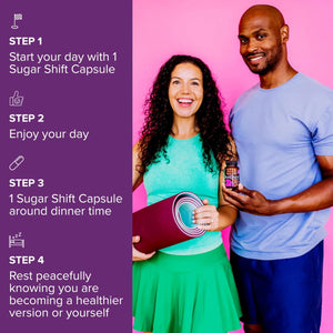 Biotiquest Sugar Shift Probiotic | Helps Decrease Sugar & Carb Cravings and Supports Digestive Balance | 22 Billion CFU | Non-Gmo, Gluten-Free, & Vegan | 60 Servings