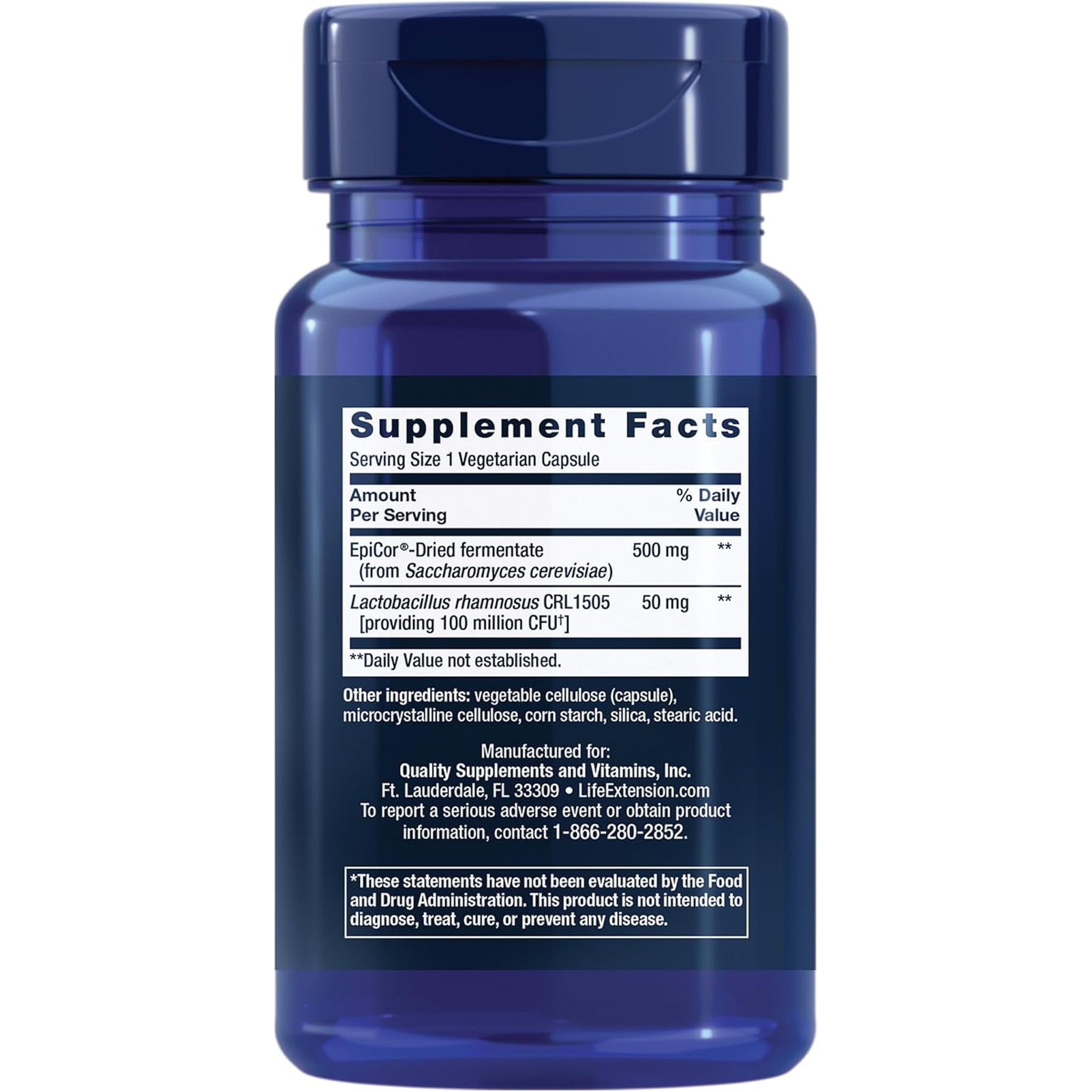 Life Extension FLORASSIST® Immune & Nasal Defense, L. Rhamnosus CRL1505, Immune Response, Healthy Nasal Airflow, Seasonal Support, Gluten-Free, Non-Gmo, 1 Daily, Vegetarian, 30 Capsules