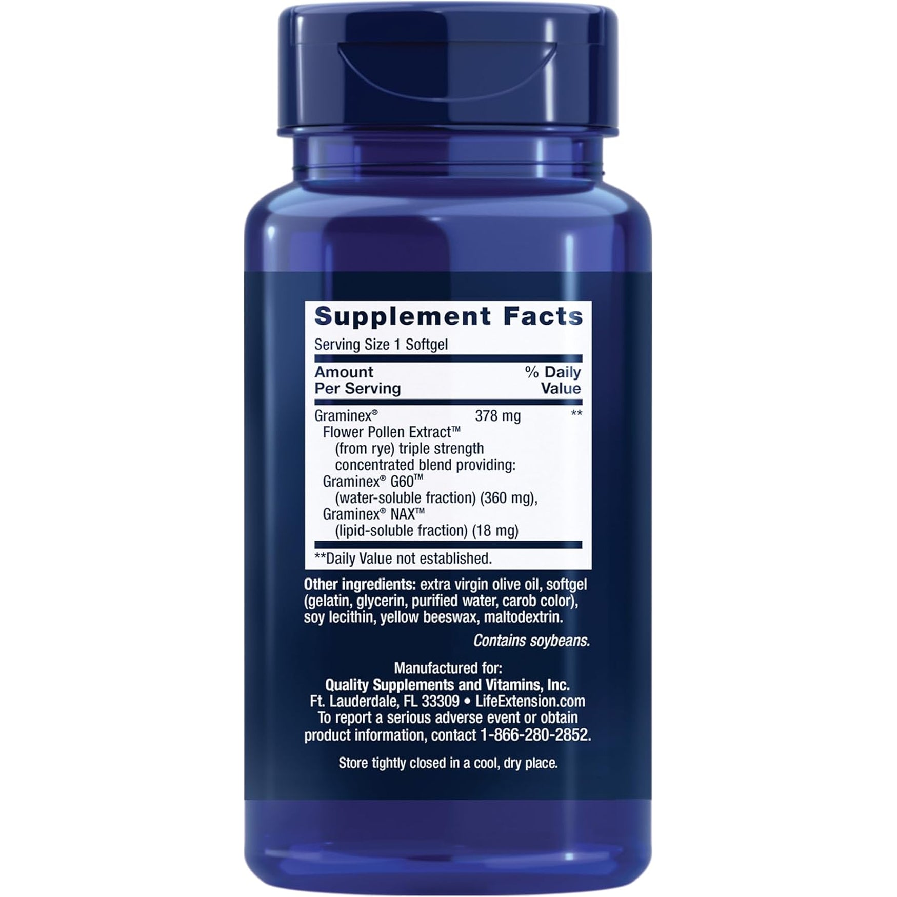 Life Extension Triple Strength Prostapollen™, Prostate Health, Prostate Function, Flower Pollen Extract, Gluten Free, 30 Softgels