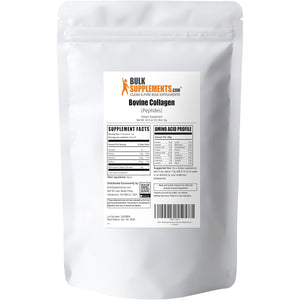 Bulksupplements.Com Collagen Peptides Powder - Bovine Collagen Powder, Powdered Collagen Supplement - Hydrolyzed & Gluten Free, 11G per Serving, 1Kg (2.2 Lbs) (Pack of 1)
