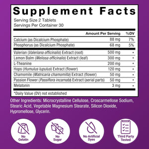 Force Factor Somnapure Drug-Free Sleep Aid for Adults for Occasional Sleeplessness with Melatonin & Valerian, Non-Habit-Forming Sleeping Pills, Fall Asleep Faster, Wake up Refreshed, 60 Tablets
