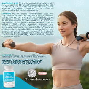 Appetite Suppressant for Weight Loss - Diet Pills for Women W/ Garcinia, Ginger Root, Guarana - Thermogenic Fat Burner & Metabolism Booster for Women & Men | Belly Fat + Energy Support, 60 Caps