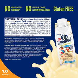 BOOST KID ESSENTIALS 1.0, Vanilla Vortex 24 X 8 Fl Oz Carton
