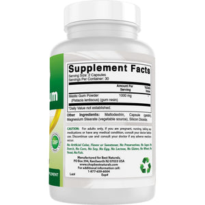 Best Naturals Mastic Gum 500 Mg 60 Capsules