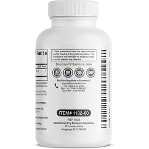 Bronson Rhodiola Rosea Vegetarian Capsules - Adaptogenic Herb - Brain, Stress & Mood Support - Non-Gmo, 60 Count