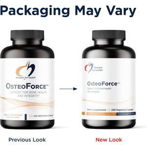 Designs for Health Osteoforce - Premium Bone Support Supplement - Highly Absorbable Nutrients - Calcium Malate, Magnesium, Zinc Bisglycinate Chelate, Vitamins D + K - Non-Gmo, Soy Free (240 Capsules)