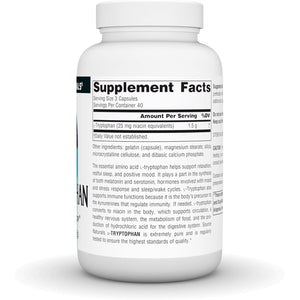 Source Naturals L-Tryptophan, for Mood, Relaxation, and Sleep*, 500Mg - 120 Capsules