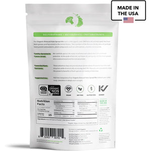 Sprout Living Broccoli and Kale Organic Sprout Mix, Freeze Dried Superfood Greens Powder, 100% Pure, Vegan, Non-Gmo, Gluten Free (4 Ounces, 32 Servings)