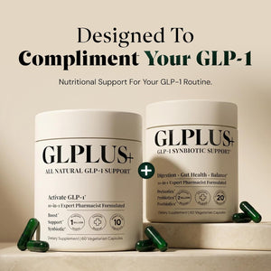 GLP-1 Support Supplement for Nausea, Bloating & Gut Health – Synbiotic Pre, Pro & Postbiotic for Women & Men, GLP-1 Users – Pharmacist Formulated, 20-In-1 (60 Capsules)