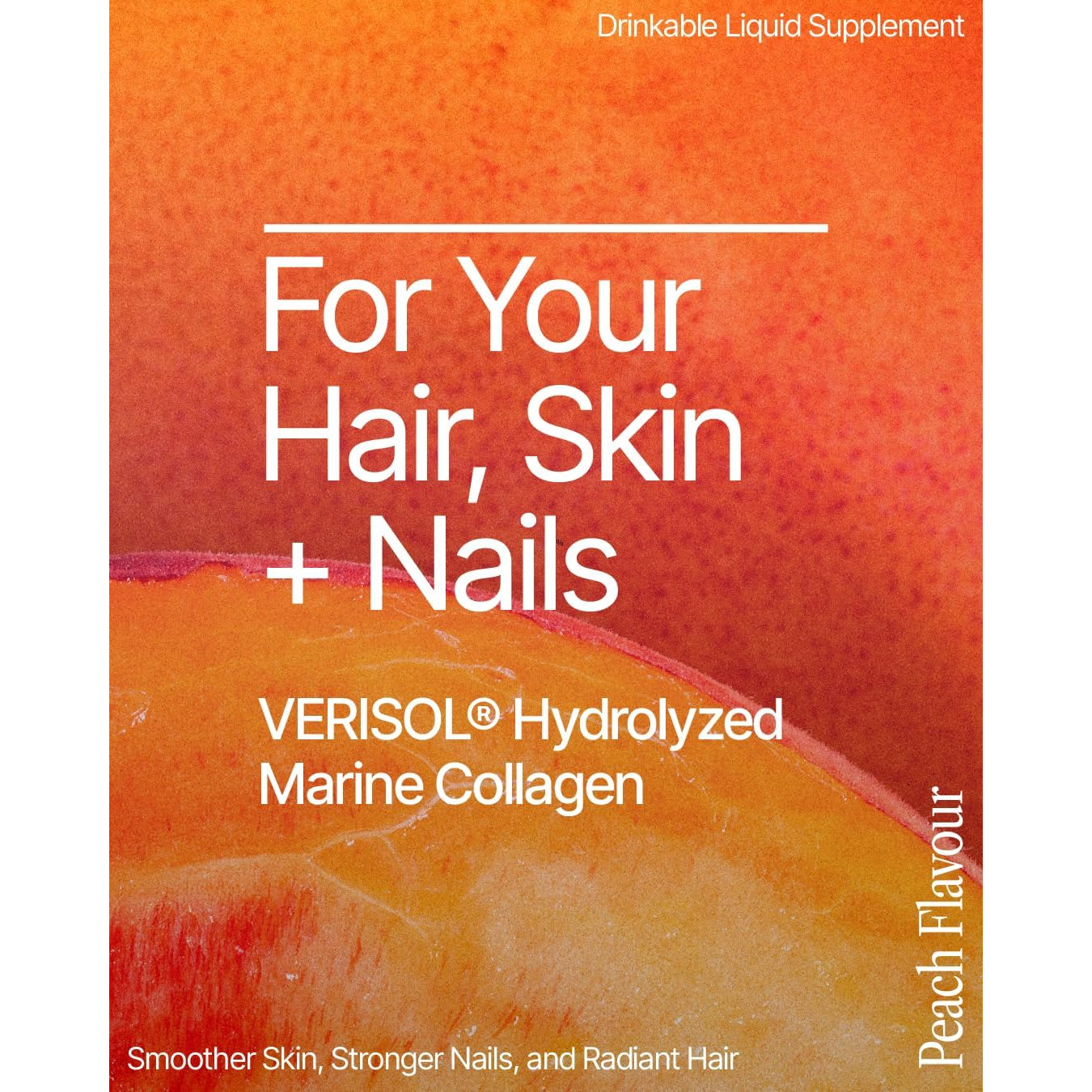 Beme Liquid Collagen for Women - 2500Mg Verisol Collagen Liquid with Biotin, Coq10 & Vitamin C - Clinically Proven Collagen Peptides for Hair, Skin & Nails - 30 Peach Sachets