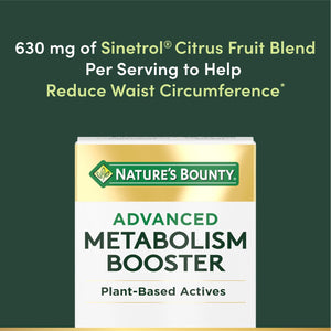 Nature'S Bounty Advanced Metabolism Booster, Helps Support Healthy Metabolism & Fat Loss, 60 Capsules