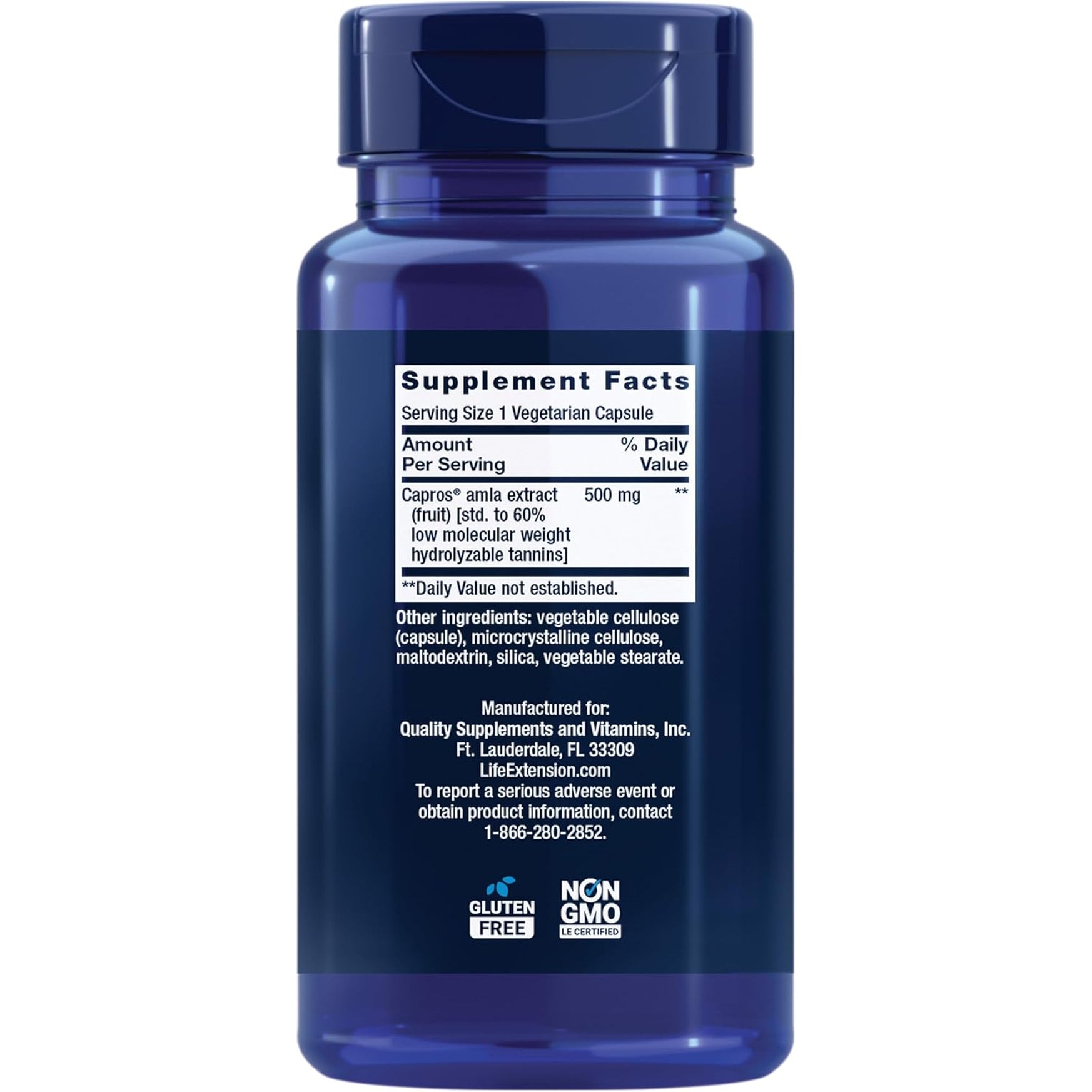 Life Extension Advanced Lipid Control, Amla Extract, Indian Gooseberry, Heart Health, Endothelial Health, Vegetarian, Gluten-Free, 60 Capsules