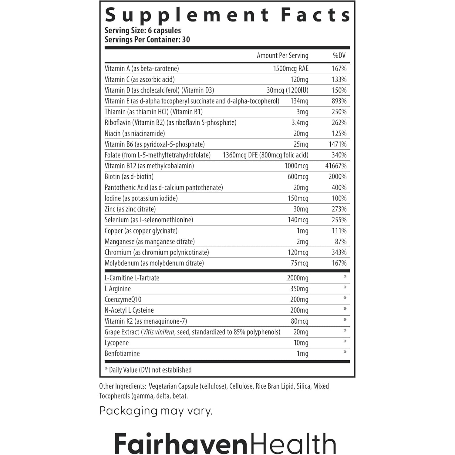 Fairhaven Health FH Pro for Men | Clinically Studied Premium Prenatal Fertility Supplements for Men | Male Fertility Supplements | Count and Motility Support Pre-Conception for Him | 180 Capsules