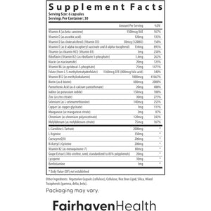 Fairhaven Health FH Pro for Men | Clinically Studied Premium Prenatal Fertility Supplements for Men | Male Fertility Supplements | Count and Motility Support Pre-Conception for Him | 180 Capsules