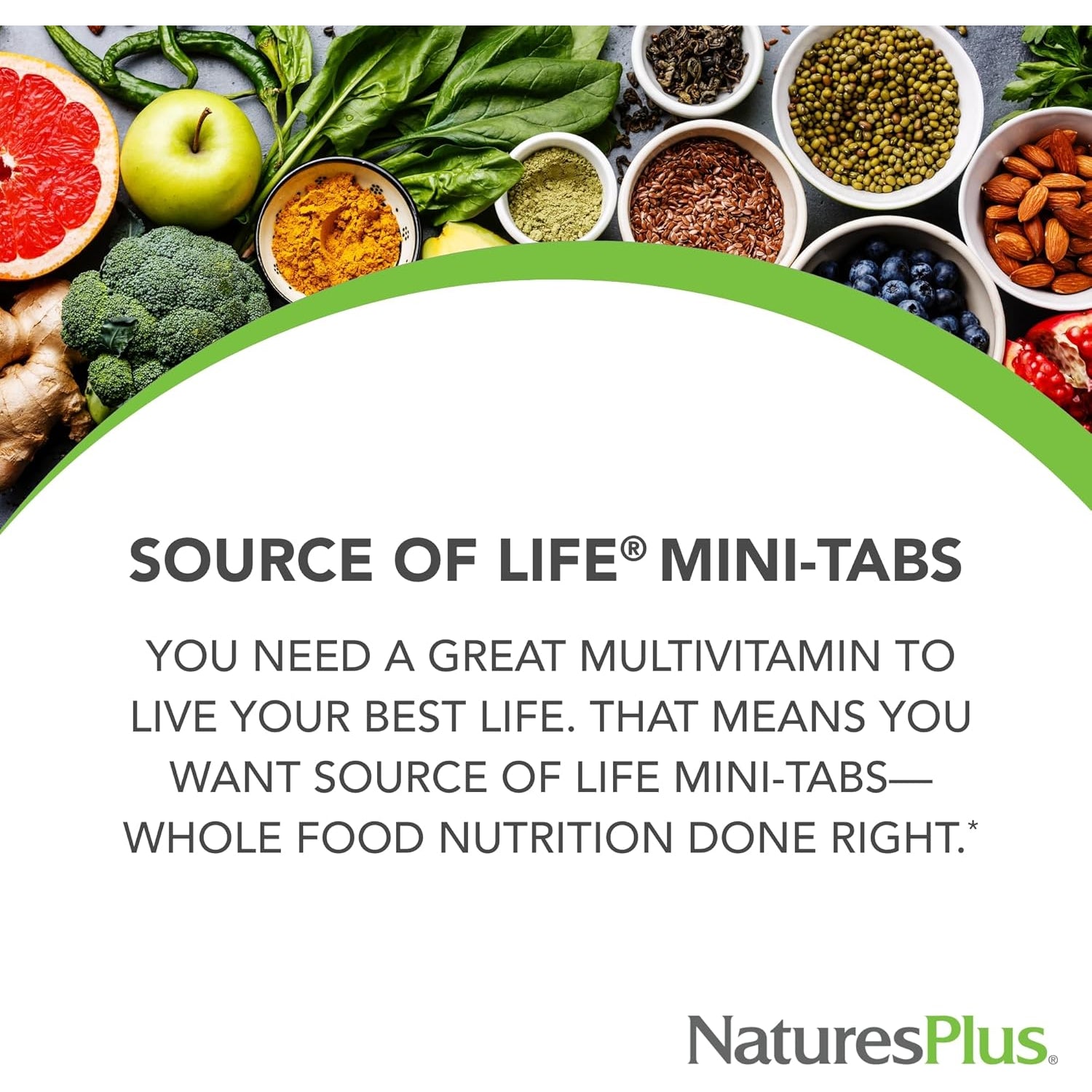 Naturesplus Source of Life - 360 Mini-Tabs - Multivitamin & Mineral Supplement - Supports Natural Energy & Overall Well-Being - Gluten Free, Vegetarian - 60 Servings