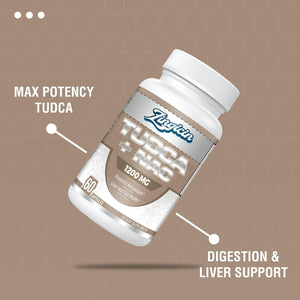 TUDCA with NAC Supplement 1200Mg - 120 Capsules,Powerful TUDCA Bile Salt plus N-Acetyl-Cysteine,Antioxidant Supplements for Liver,Digestion, 2 Counts