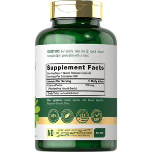 Carlyle Chanca Piedra | 200 Capsules | Non-Gmo and Gluten Free Traditional Herb Formula