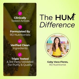 HUM Flatter Me Digestive Enzymes plus Prebiotics & Probiotics, Digestive Health Bloating Supplement for Women & Men, Fast Acting anti Bloat Pills Multi Enzyme for Debloating, Vegan, 60 Capsules