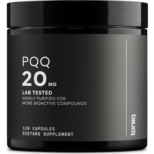 Toniiq 99%+ 20Mg Supplement - Ultra High Purity PQQ 20Mg Concentrated Formula - PQQ 20 Mg 120 Capsules - Pyrroloquinoline Quinone Supplement - 1 Capsule Serving - Vegetarian Capsules
