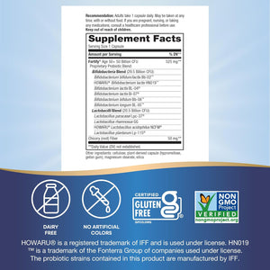 Nature'S Way Fortify 50+ Daily Probiotic for Men & Women, 30 Billion Live Cultures, Colon, Digestive, and Immune Health Support* Supplement, 30 Capsules