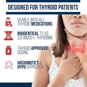 Dr. Westin Childs Essential T2 - T2 Thyroid Support Supplement with Bio-Identical 3,5 Diiodo-L-Thyronine for Hypothyroidism, Hashimoto'S, Thyroidectomy & Rai, Non GMO, 60 Day Supply