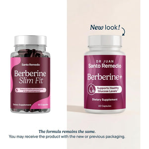 Santo Remedio Berberine, Dietary Supplement, Vegetarian, No Added Sugar, 60 Capsules, 30 Servings.