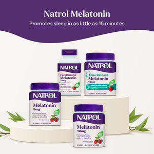Natrol Melatonin 10Mg Sleep Aid Supplement, 80 Count Melatoninmax Gummies, Blueberry Flavor, 10 Mg Melatonin Gummies for Occasional Sleeplessness, 80 Day Supply