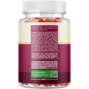 Apple Cider Vinegar Gummies with Mother - Cleanse & Detox ACV Gummies for Weight Loss, Gut Health, Bloating, Metabolism & Energy Support - ACV with Mother with B12 Vitamin, B6 & Pomegranate - 60 Ct