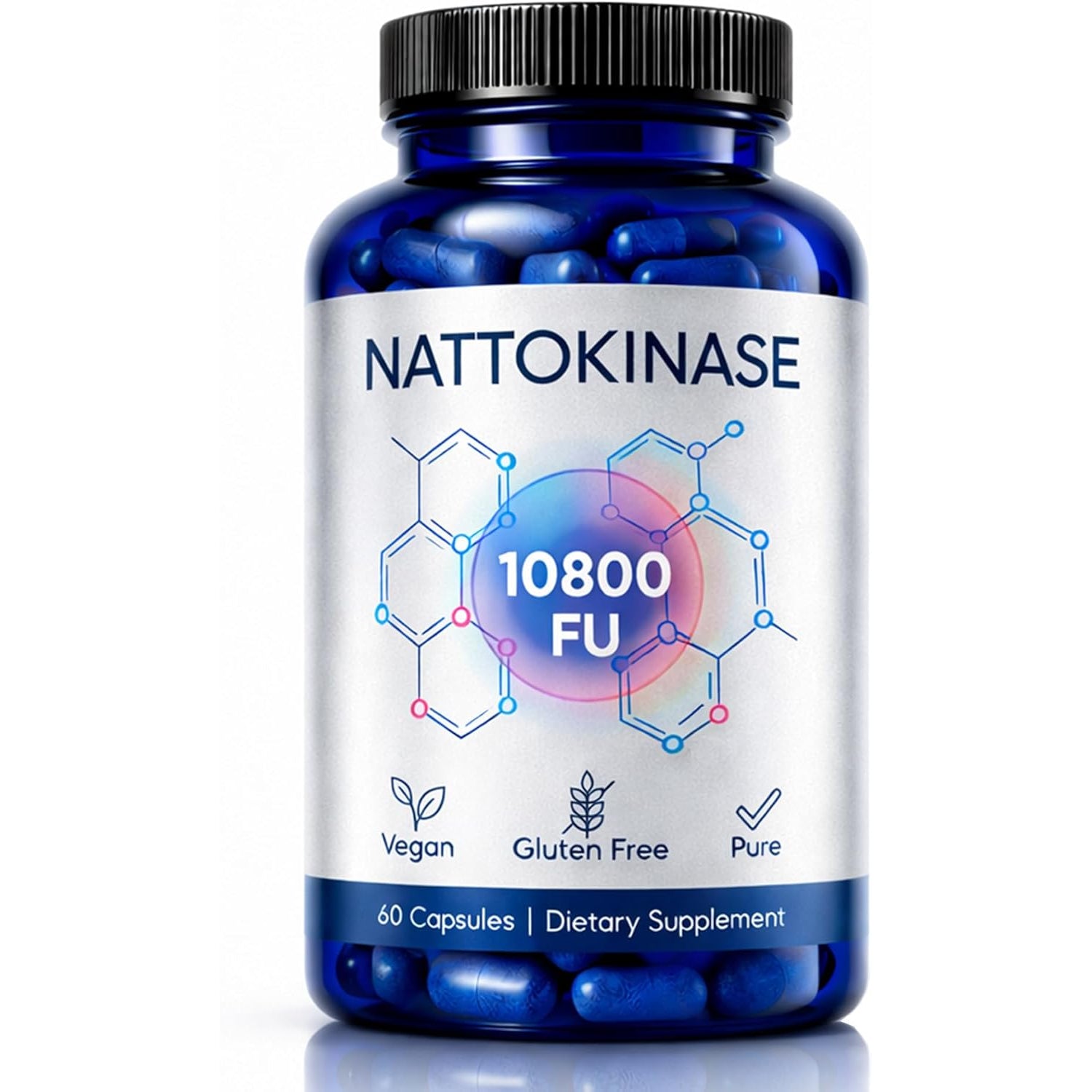 Nattokinase 10800 FU Enzyme Supplement, Ultimate Nattokinase with Fermented Soy Extract Standardized Activity – Plant Based Daily Capsule for Wellness Routine and Active Lifestyle Support (1)