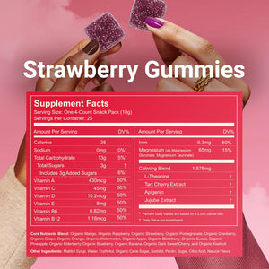 Moonbrew Natural Sleep & Vitamin Gummies for Adults - Melatonin-Free Sleep Aid Gummy with Magnesium (Glycinate & Taurinate), L-Theanine & 8 Essential Vitamins, 17 Real Fruits - Vegan & Gluten-Free