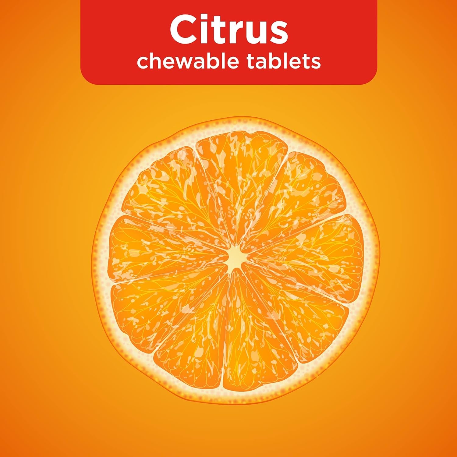 Amazon Basic Care - Chewable Tablets, Immune Support Citrus Chew Tablets, 116 Count